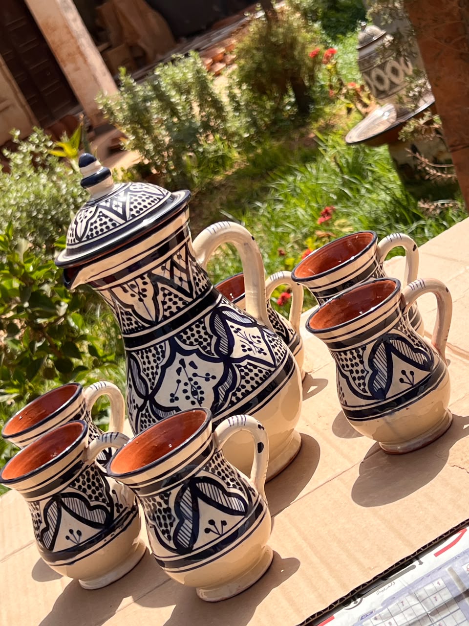 Classic blue and white Safi ceramics